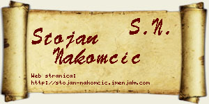 Stojan Nakomčić vizit kartica